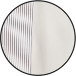 White Coat and White with dark Grey Stripes