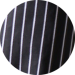 Black with white stripes